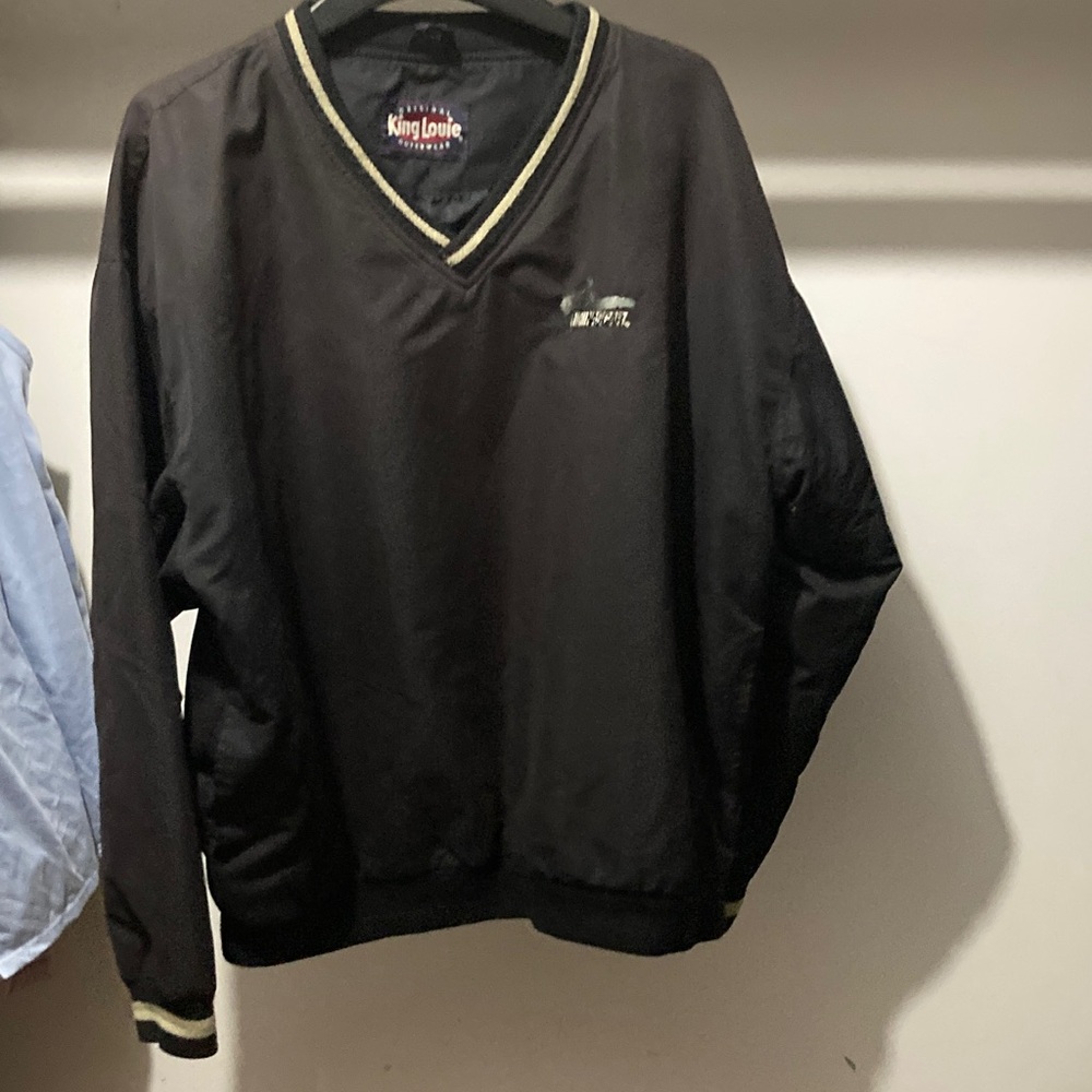 King Louie Black NASCAR Windbreaker Jacket